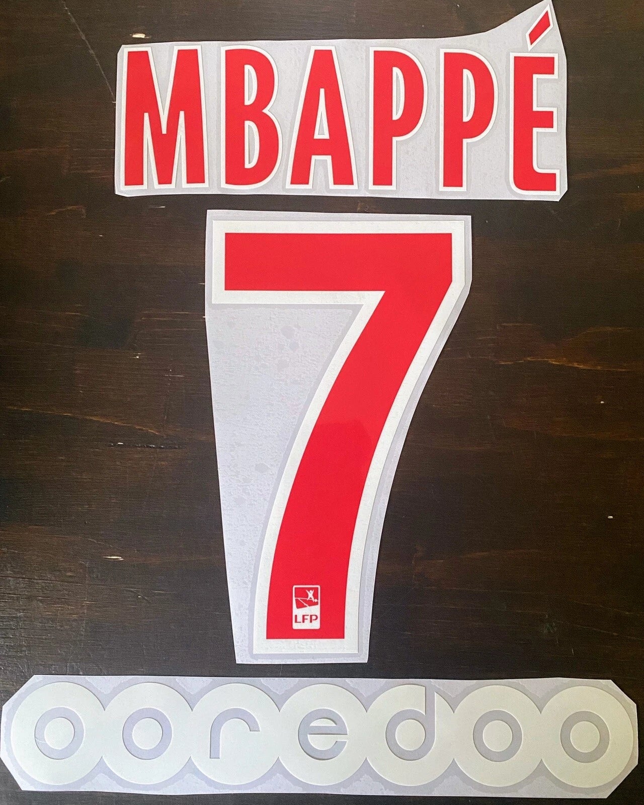 Kit / Flocage PSG 2018 2019 MBAPPE #7 Home + Sponsor Ooredoo
