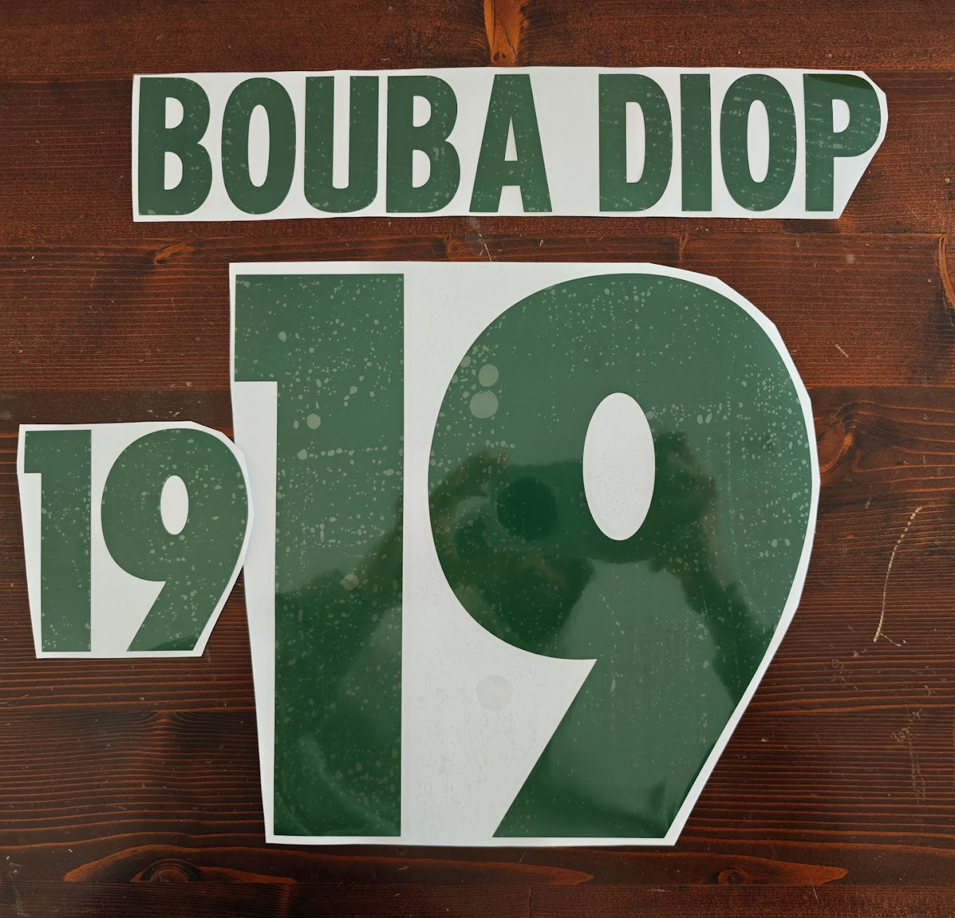 Kit / Flocage BOUBA DIOP #19 Sénégal 2002-2004 Away