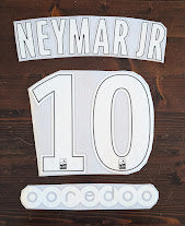 Kit / Flocage PSG 2017 - 2018 NEYMAR JR #10 Third + Sponsor Ooredoo