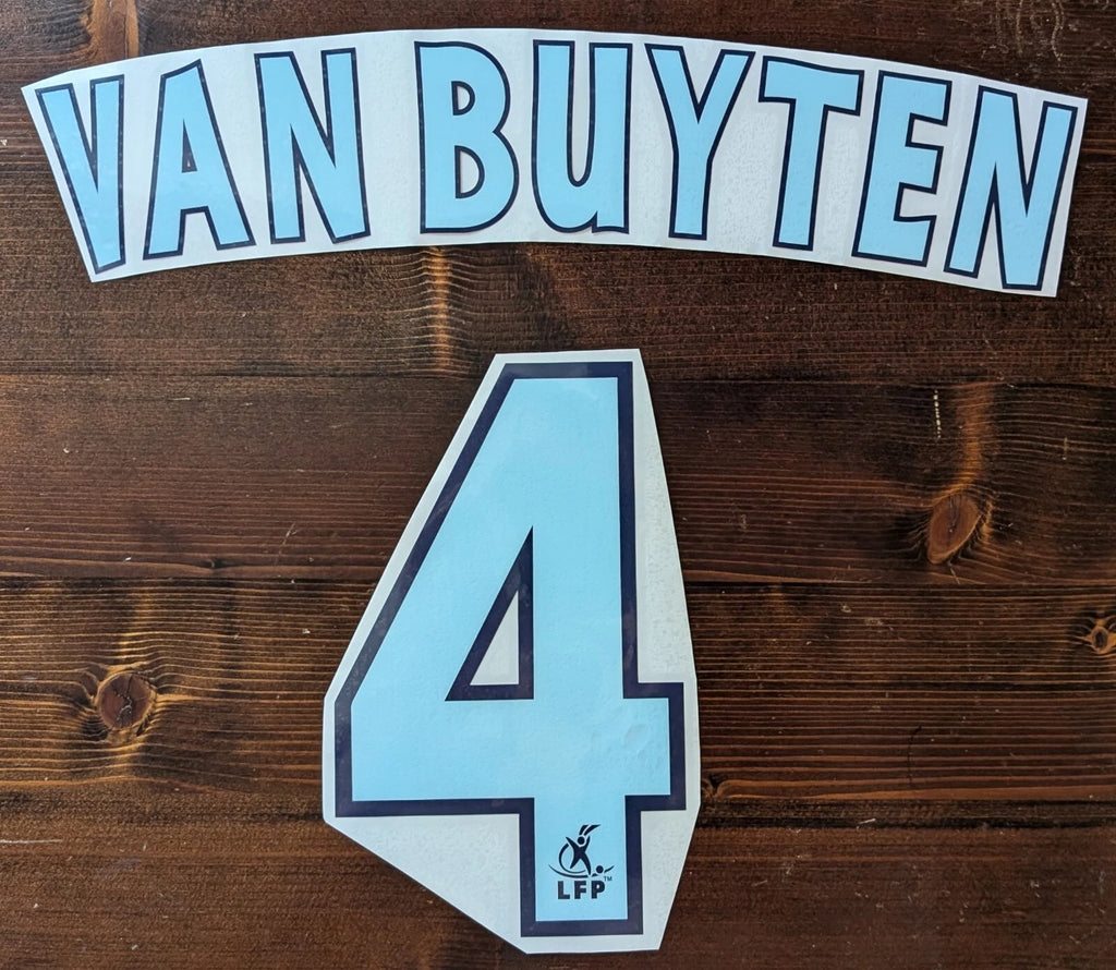 Kit / Flocage Marseille Home 2002 à 2004 VAN BUYTEN #4