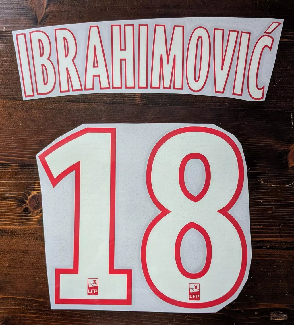 Kit / Flocage Ibrahimovic #18 PSG Home-Away 2012-2013