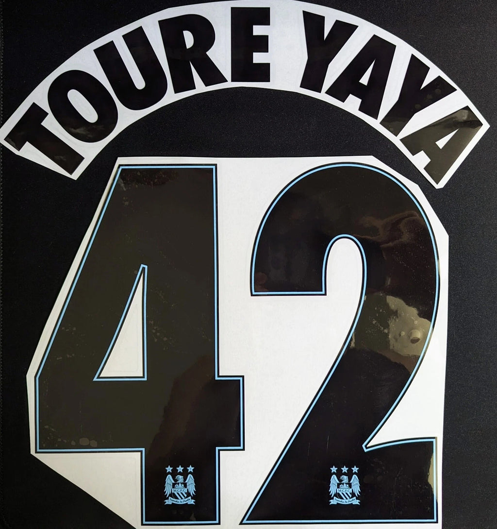 Nameset / Flocage / Yaya Toure #42 / Manchester City / Champions League / Home 14-15