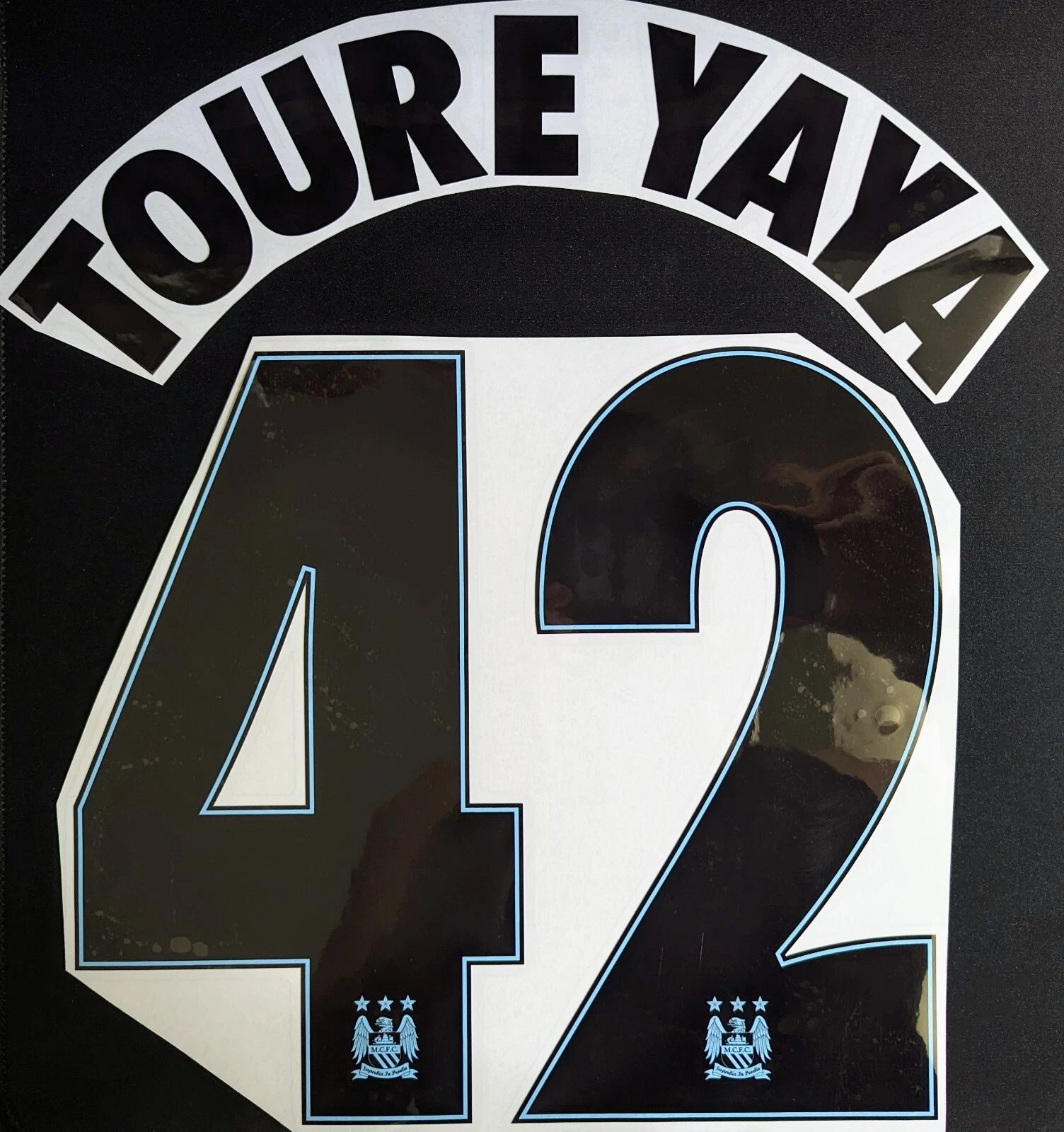 Nameset / Flocage / Yaya Toure #42 / Manchester City / Champions League / Home 14-15