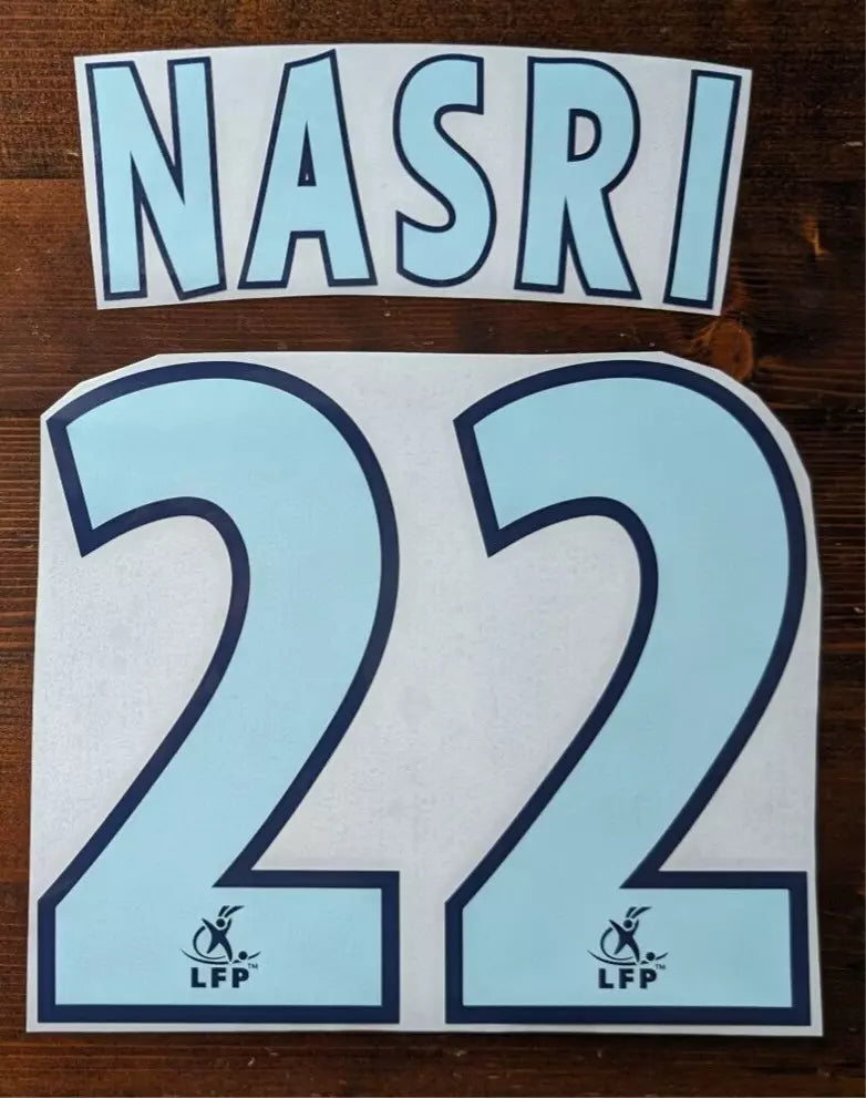 Kit /  Flocage Marseille Home OM 2004 à 2006 NASRI #22
