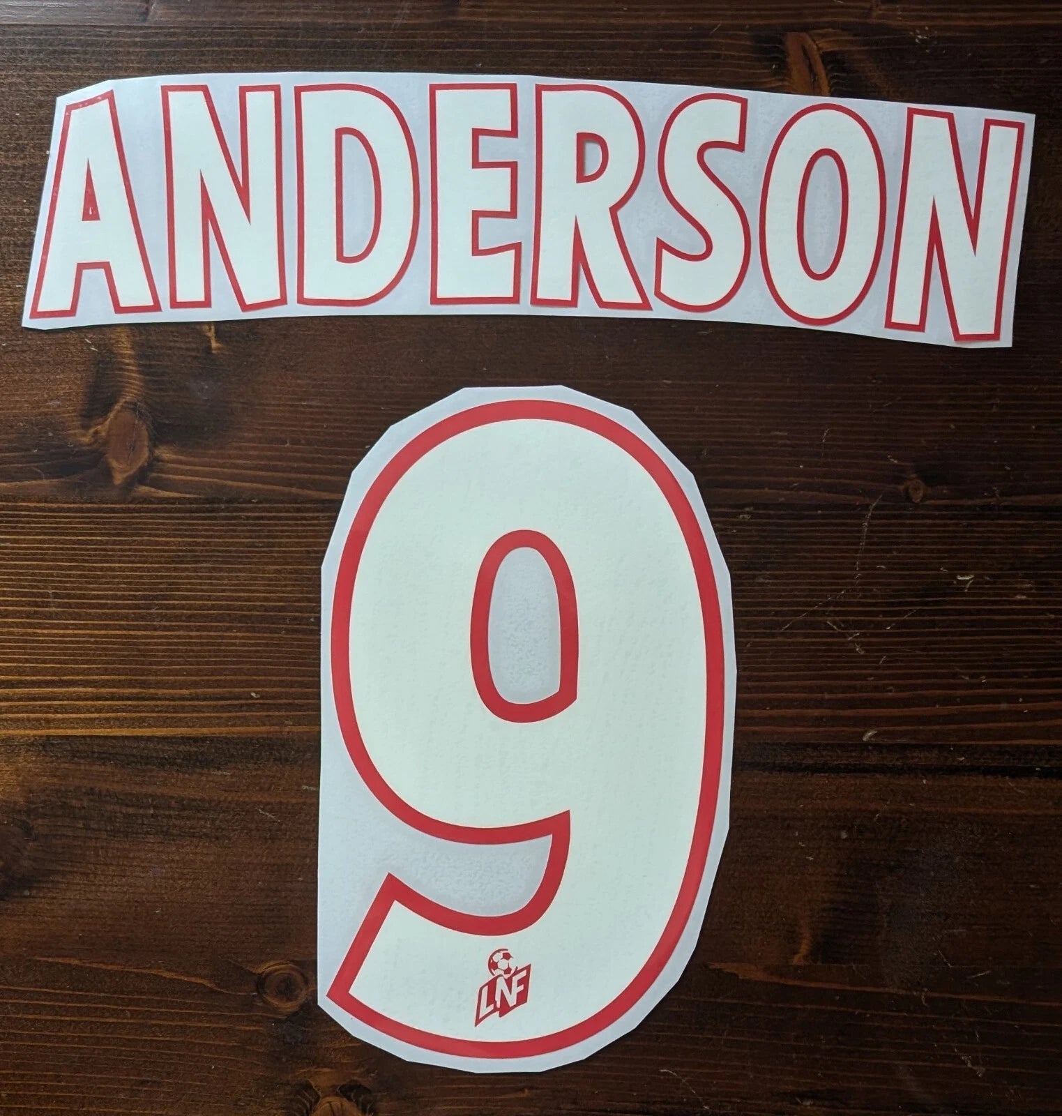 Kit / Flocage Lyon 2000 2002 ANDERSON #9 Away