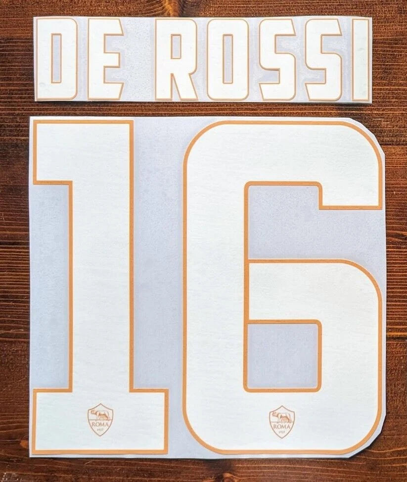 Kit / Flocage DE ROSSI #15 As Roma 2014 / 2015 Home
