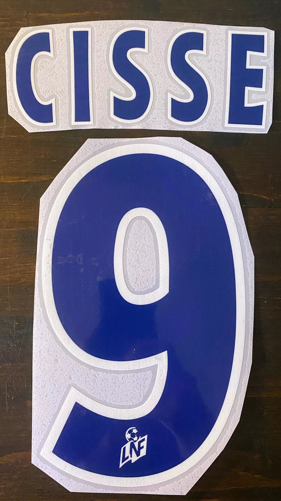 Kit /  Flocage CISSE #9 Auxerre Home 2001-2002