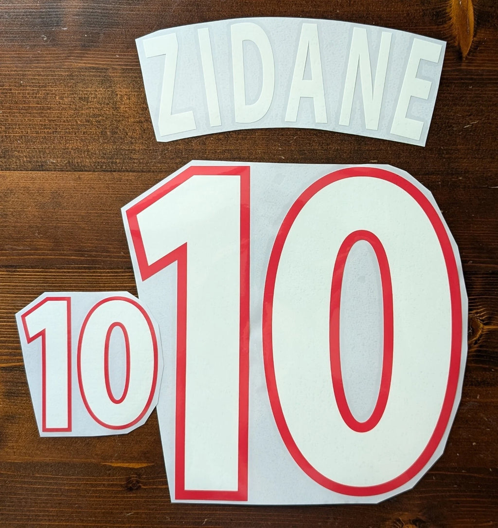 Kit / Flocage France Euro 2000 ZIDANE #10 Home