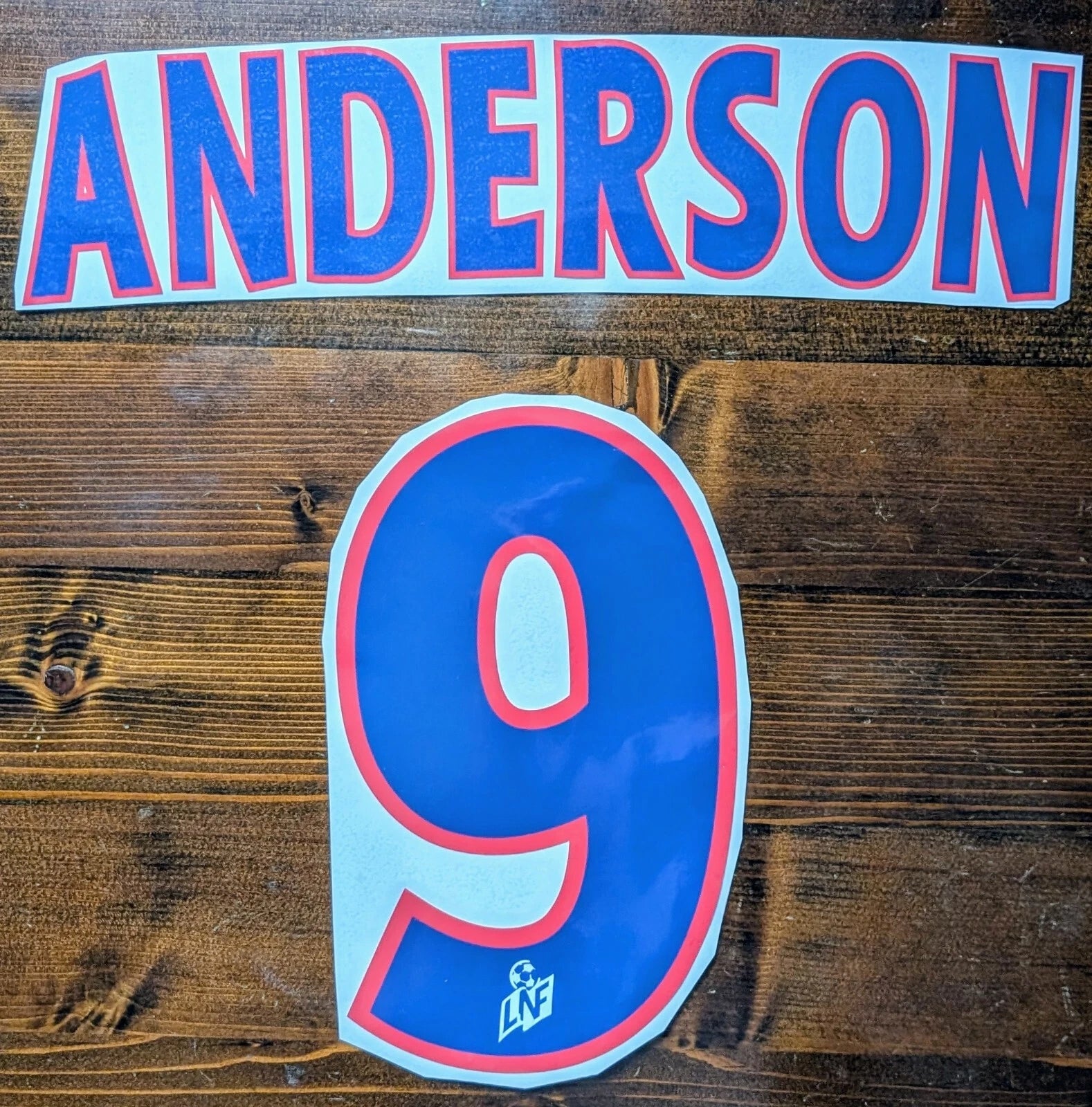 Kit / Flocage Lyon 2000 2002 ANDERSON #9 Home