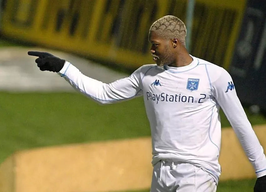 Kit /  Flocage CISSE #9 Auxerre Home 2001-2002