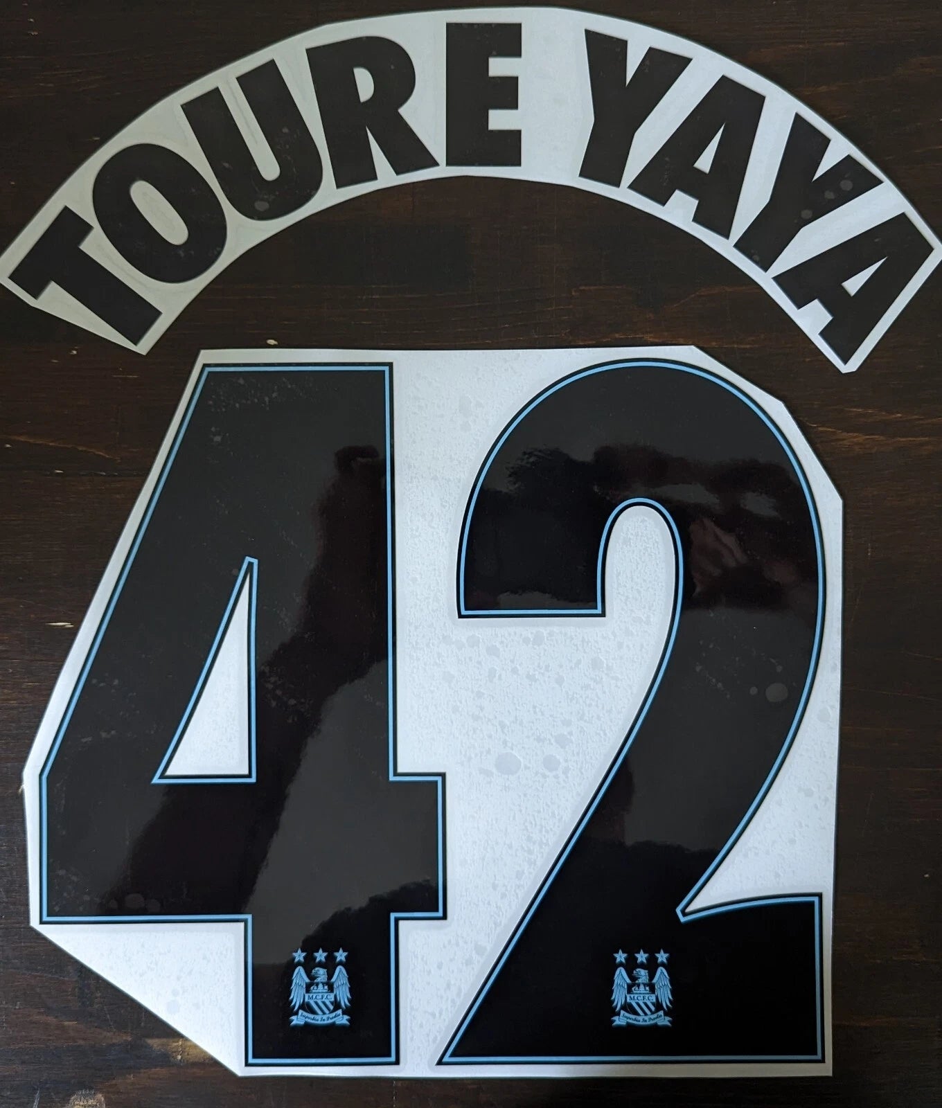 Nameset / Flocage / Yaya Toure #42 / Manchester City / Champions League / Home 14-15