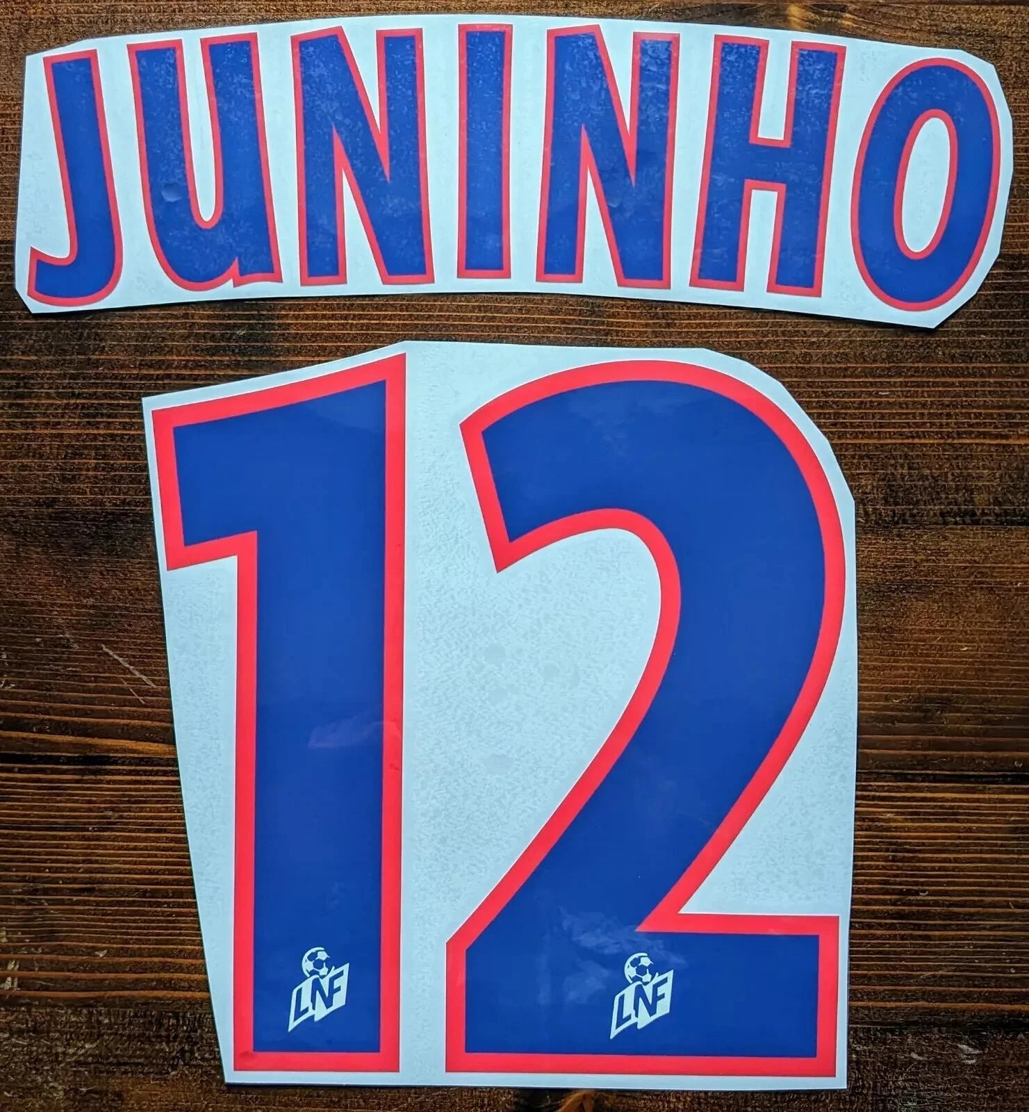 Kit / Flocage Lyon 2001 2002 JUNINHO #12 Home